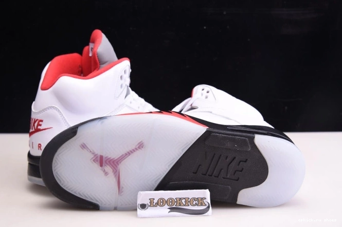 Cheap DA1911-102 5 Jordan Silver Red Air Fire (2020) Retro Tongue 0728